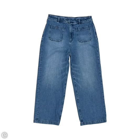 Jeans Wide Leg By Loft In Blue Denim, Size: 12