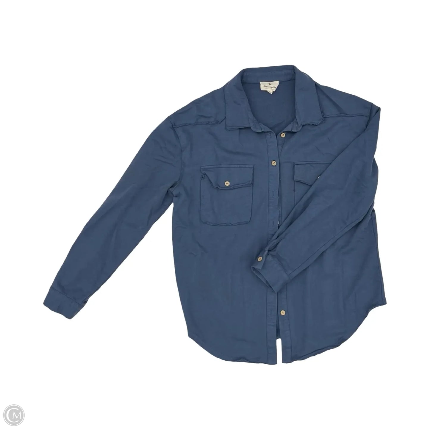 Blouse Long Sleeve By Betseys Boutique Shop In Blue, Size: L