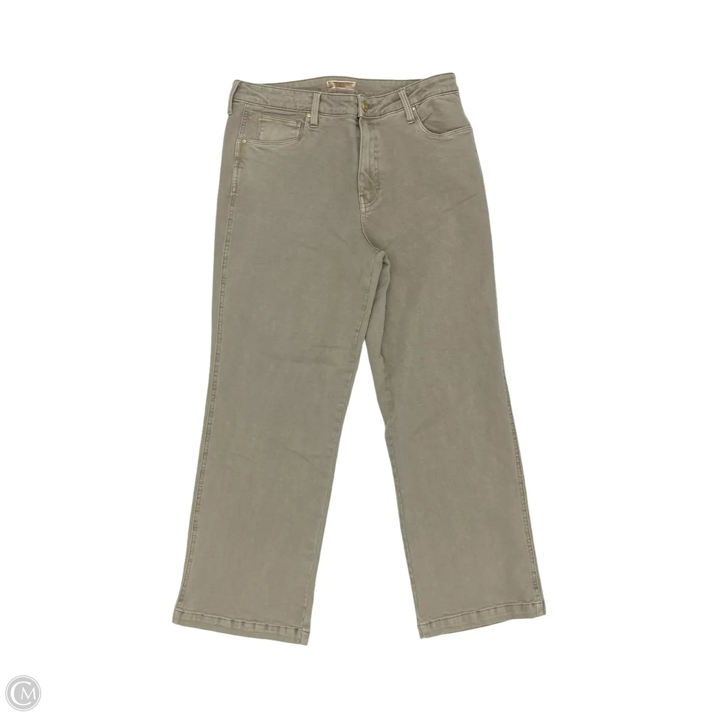 Jeans Straight By Kut In Tan Denim, Size: 12