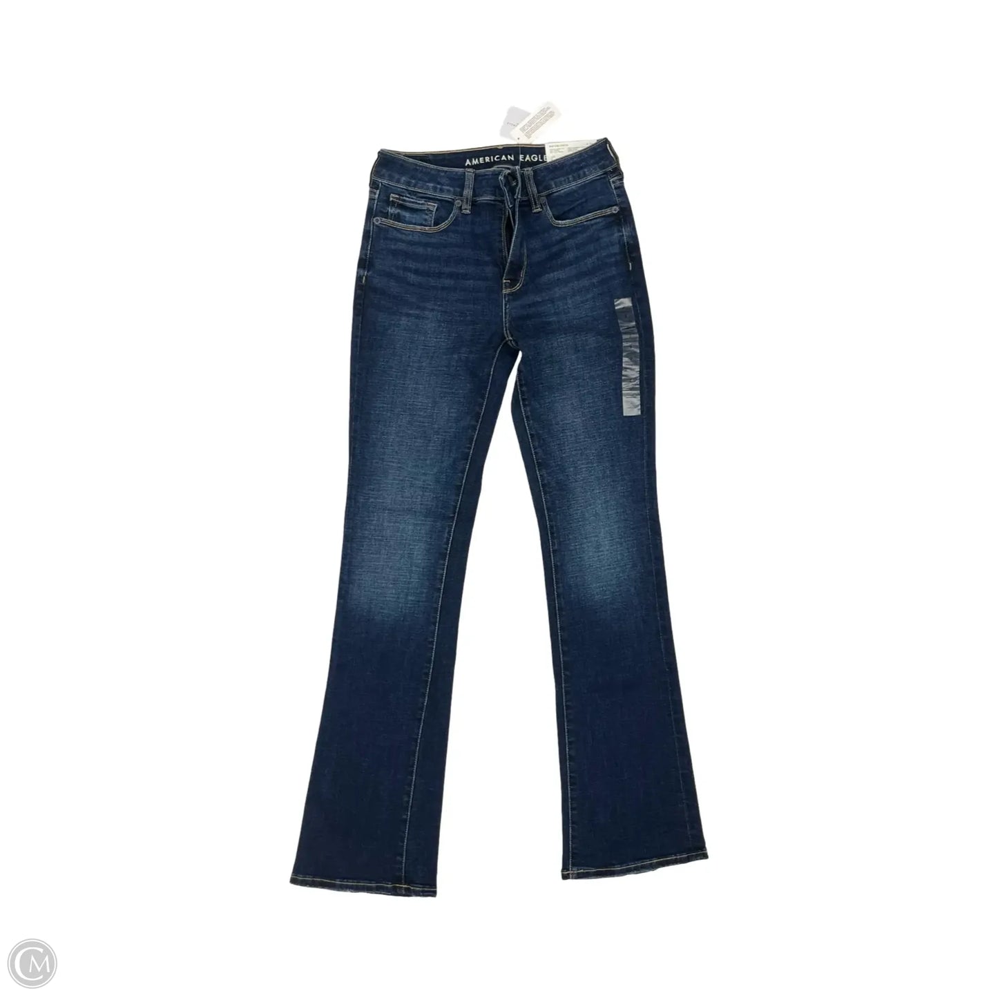 Jeans Flared By American Eagle In Blue Denim, Size: 2