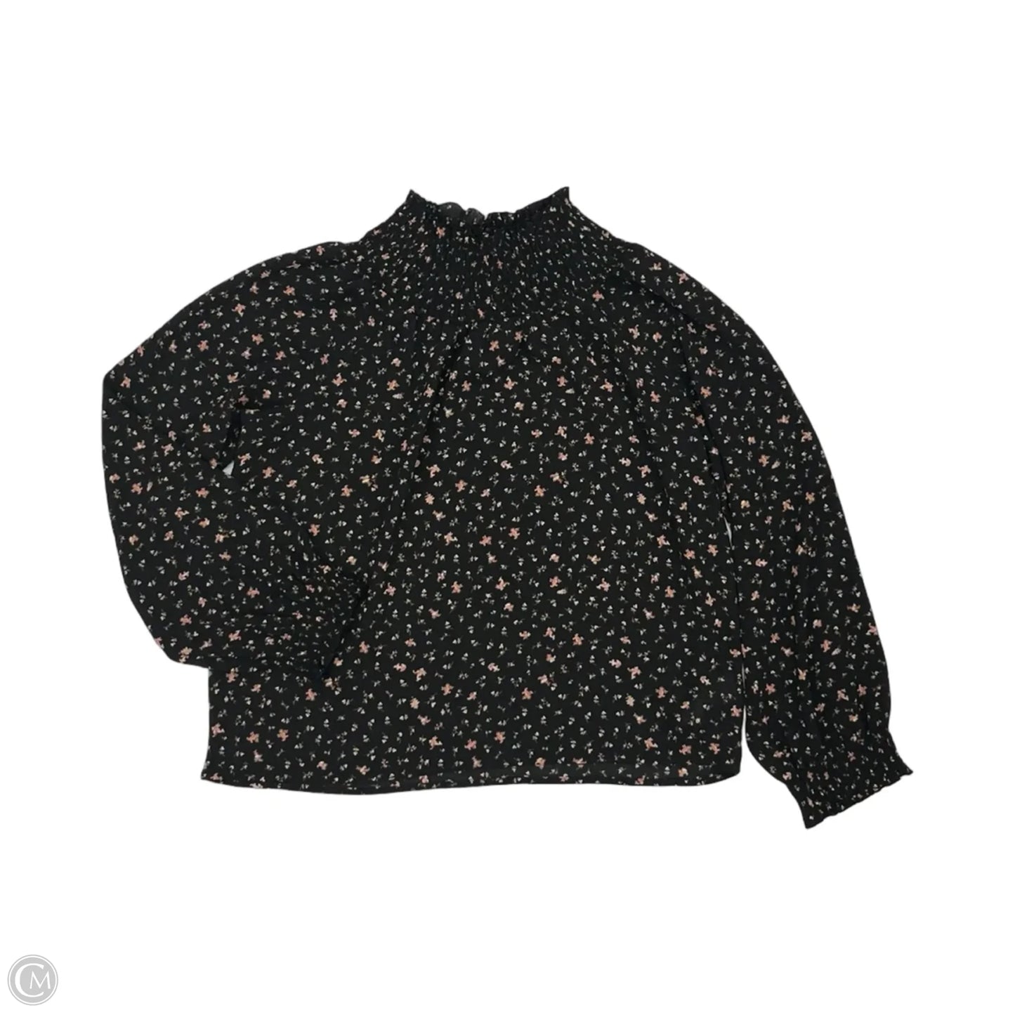 Blouse Long Sleeve By Madewell In Black, Size: M