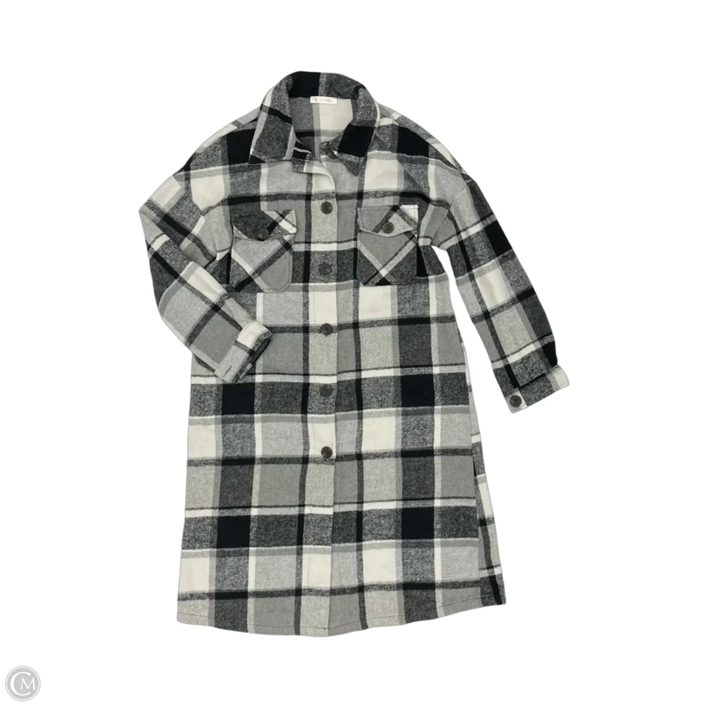 Jacket Other By Kirundo In Black & Grey, Size: M