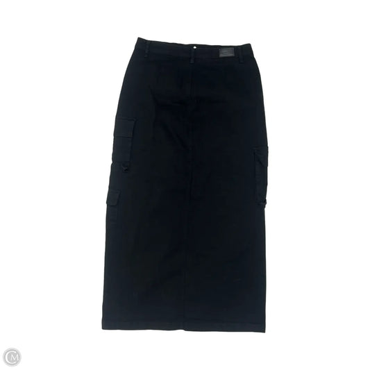 Skirt Maxi By Scoop In Black Denim, Size: 10