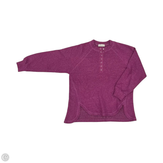 Top Long Sleeve By Zenana In Purple, Size: S