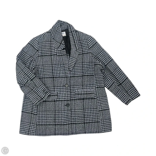 Coat Peacoat By Old Navy In Black & Blue, Size: Xxl