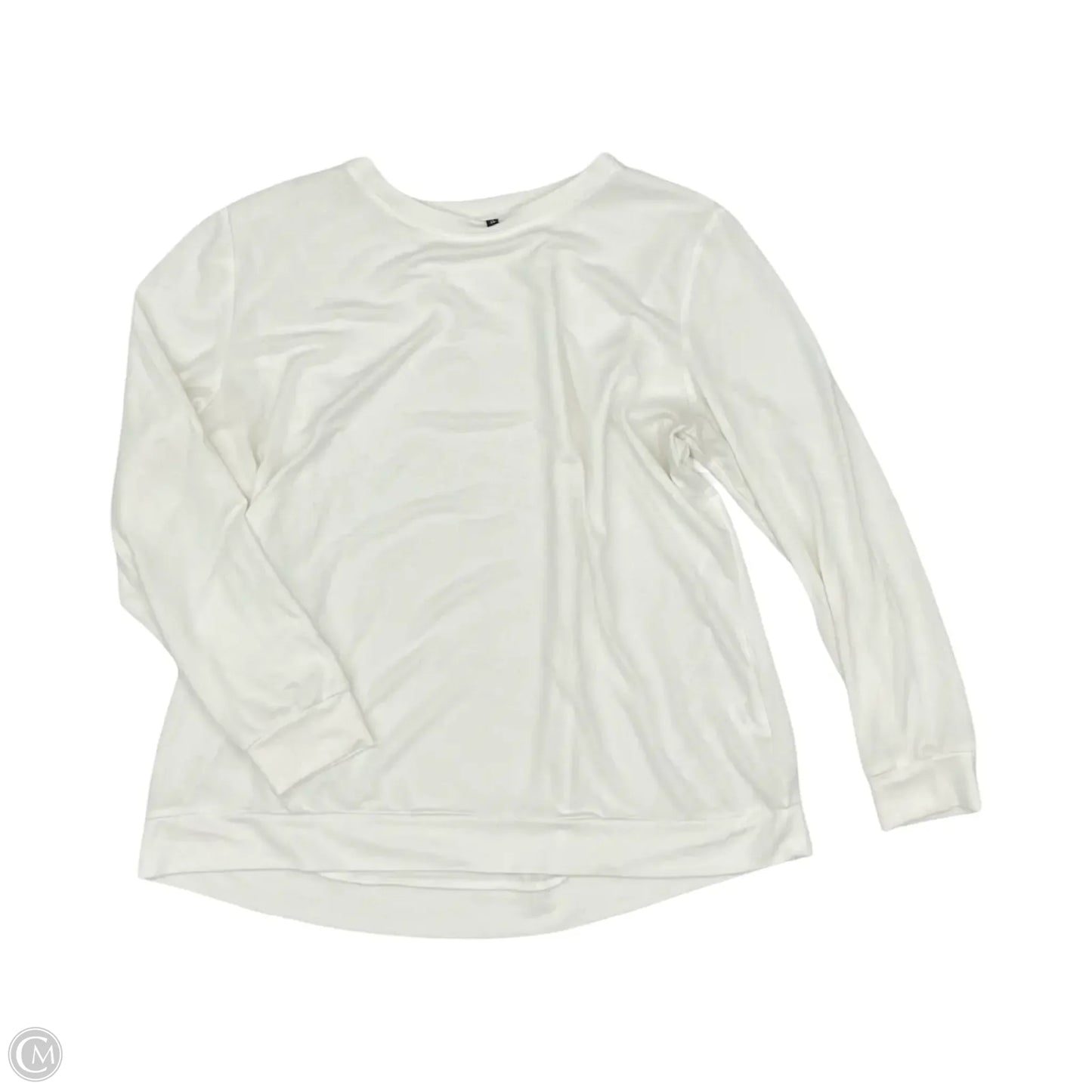 Top Long Sleeve By Clothes Mentor In White, Size: Xl