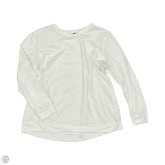 Top Long Sleeve By Clothes Mentor In White, Size: Xl