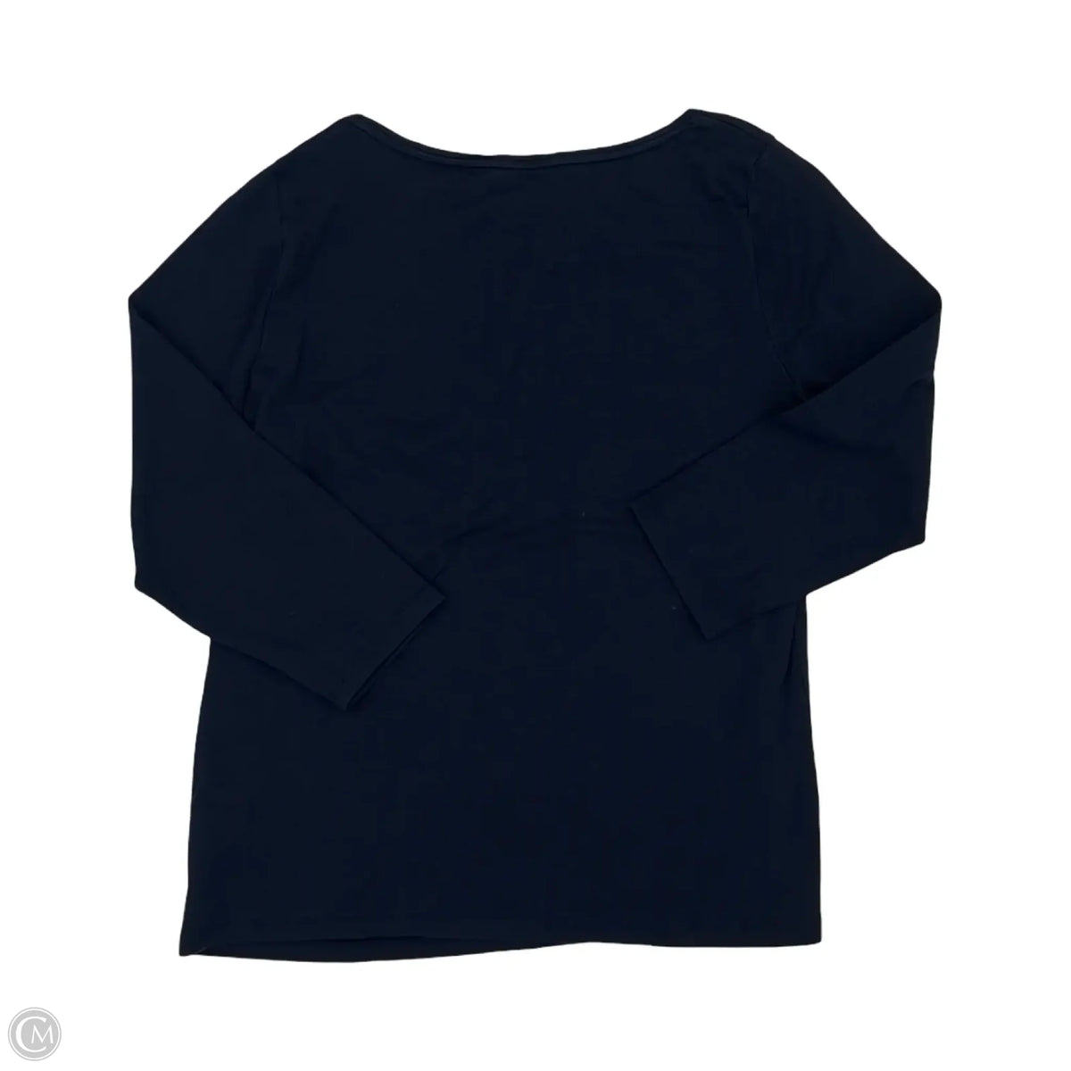 Top 3/4 Sleeve By Talbots In Navy, Size: L