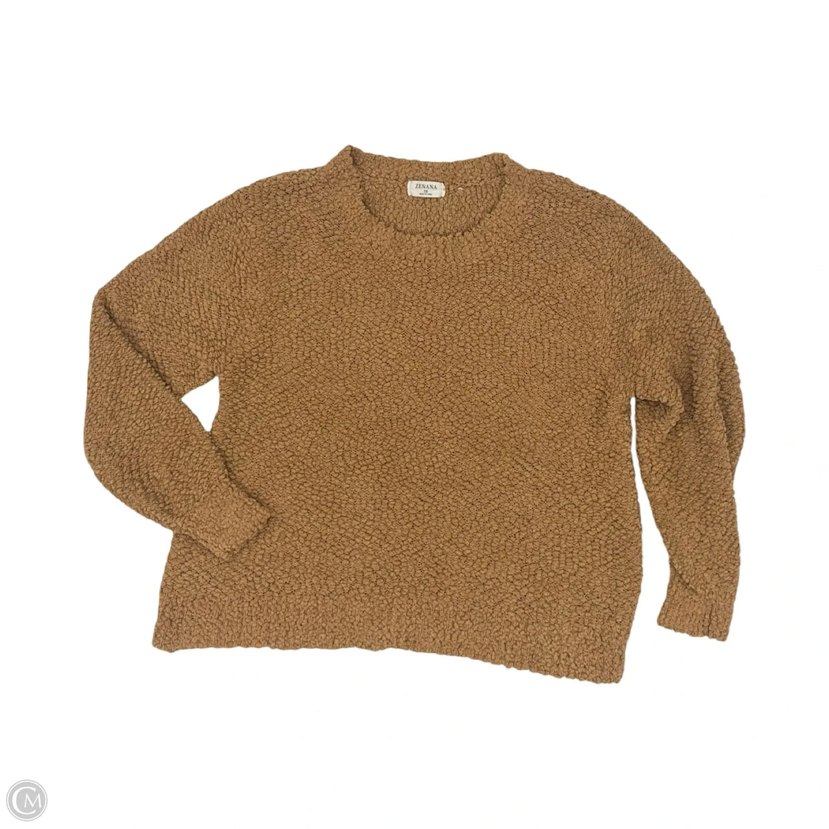 Sweater By Zenana In Brown, Size: 2x