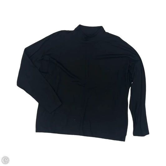 Top Long Sleeve By Talbots In Black, Size: L