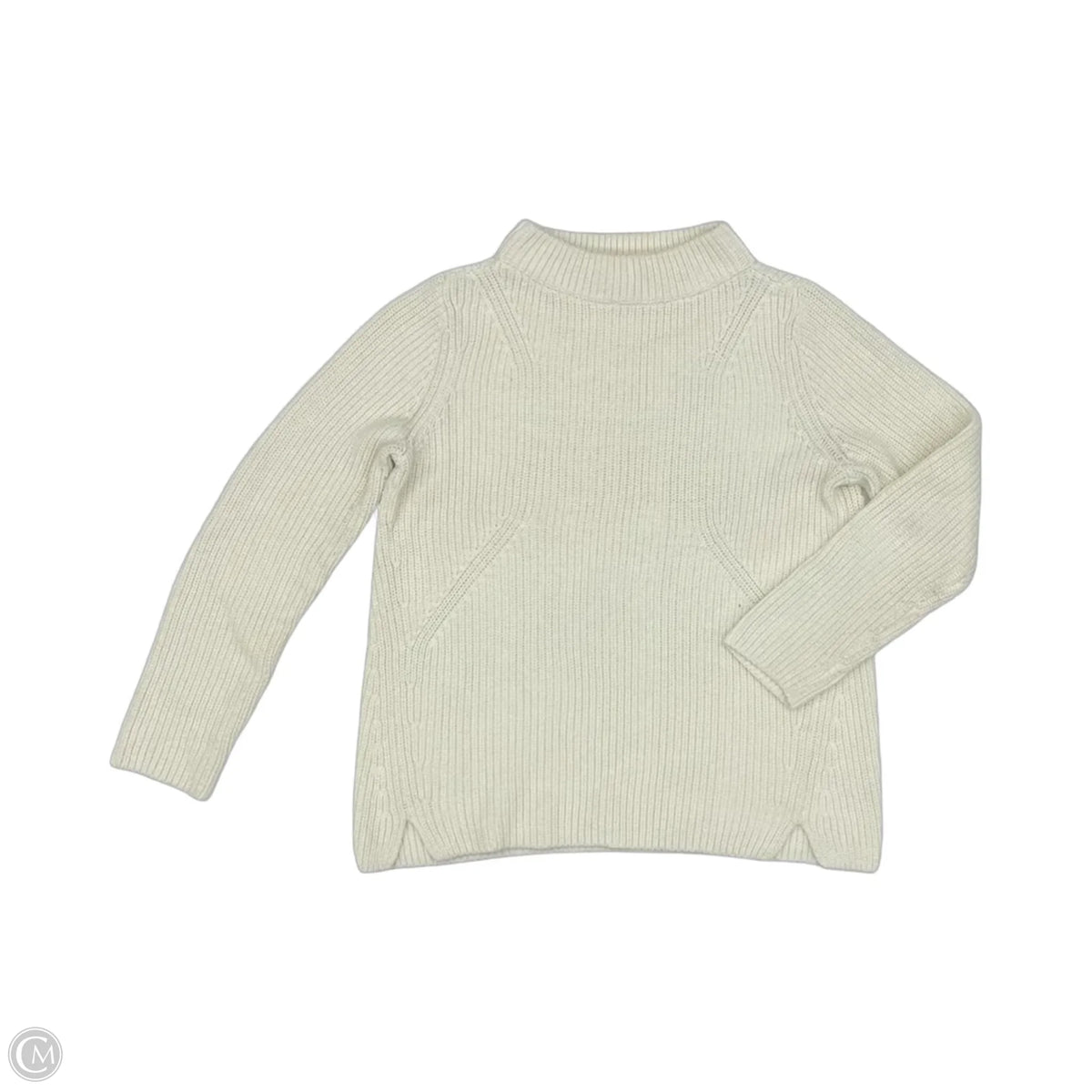 Sweater By Talbots In Cream, Size: L