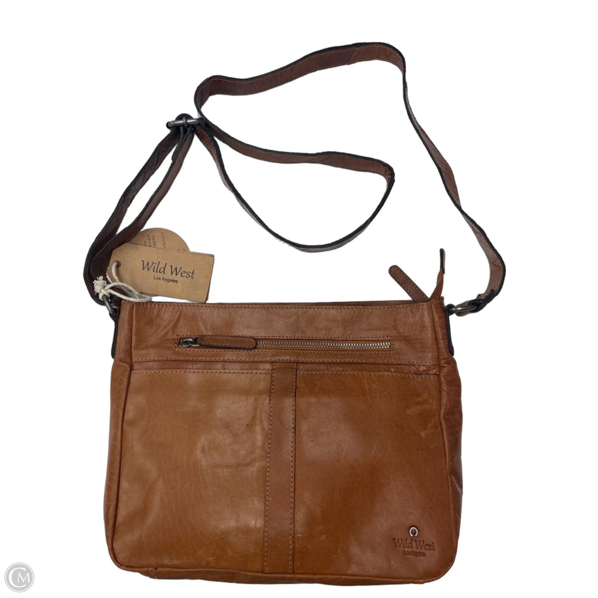 Crossbody Leather By Cmc, Size: Medium