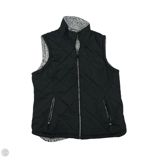 Vest Faux Fur & Sherpa By Clothes Mentor In Black, Size: Xl