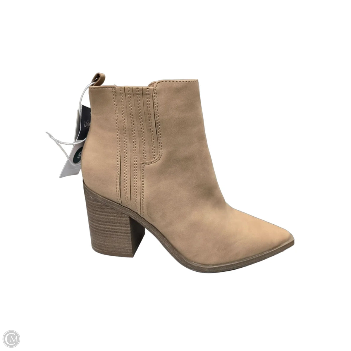 Boots Ankle Heels By Universal Thread In Tan, Size: 9