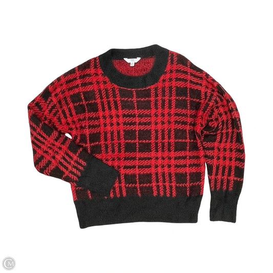 Sweater By Time And Tru In Black & Red, Size: L