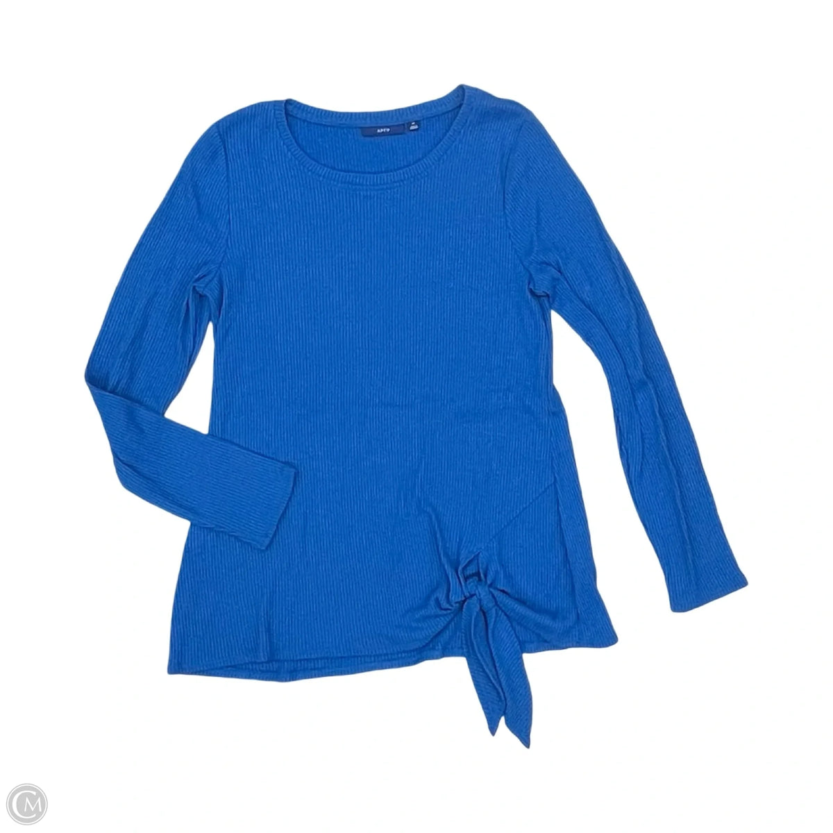 Top Long Sleeve By Apt 9 In Blue, Size: M