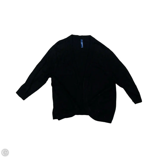 Sweater Cardigan By Falls Creek In Black, Size: Xl