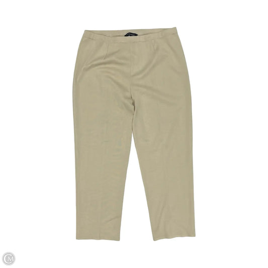 Pants Wide Leg By Ming Wang In Tan, Size: 1x