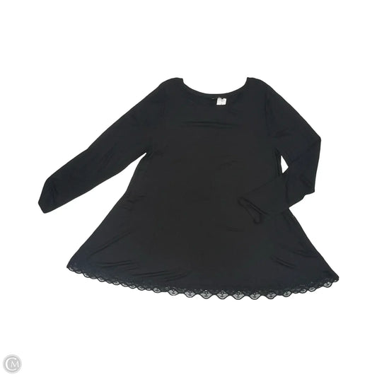 Tunic Long Sleeve By Lane Bryant In Black, Size: Xl