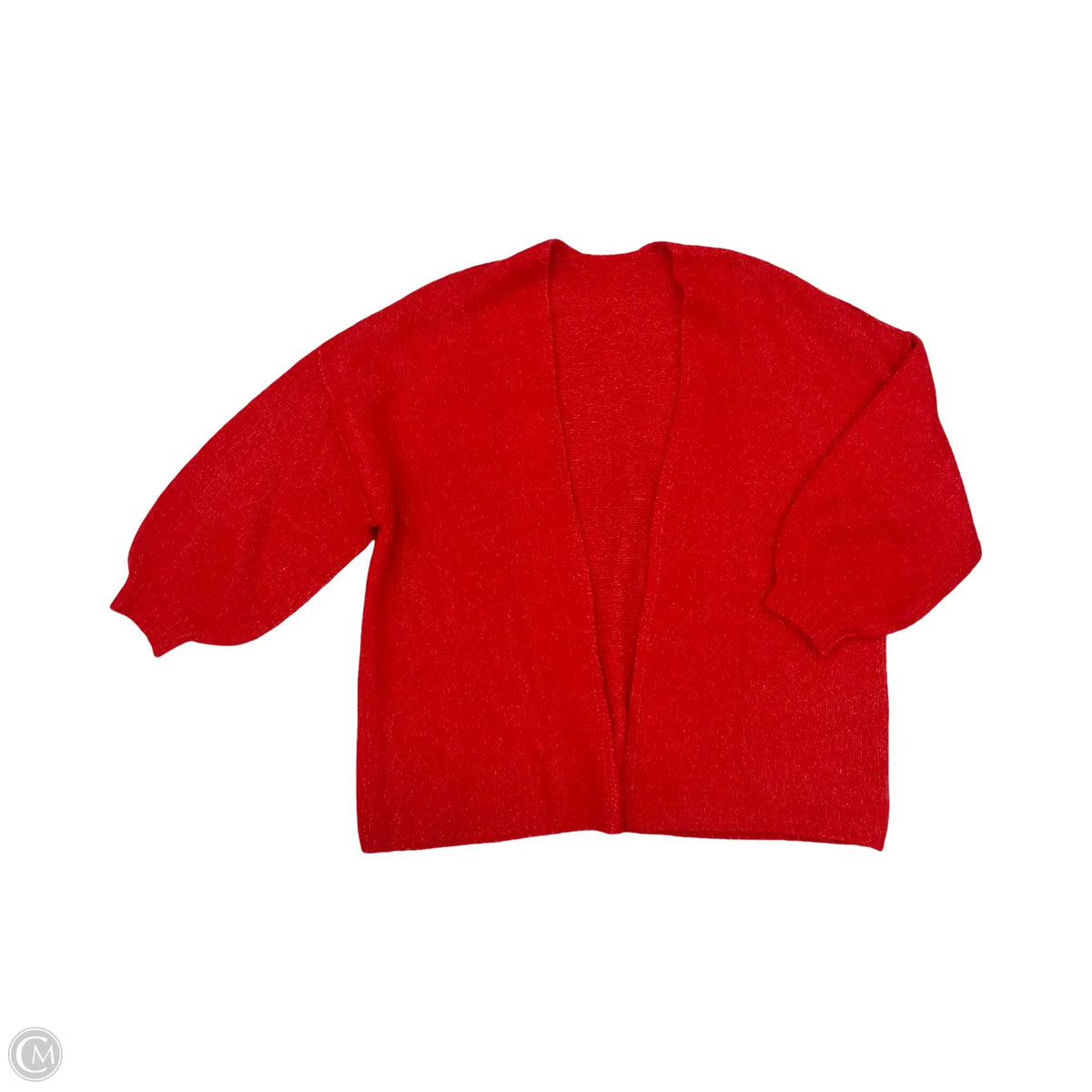 Sweater Cardigan By Clothes Mentor In Red, Size: M