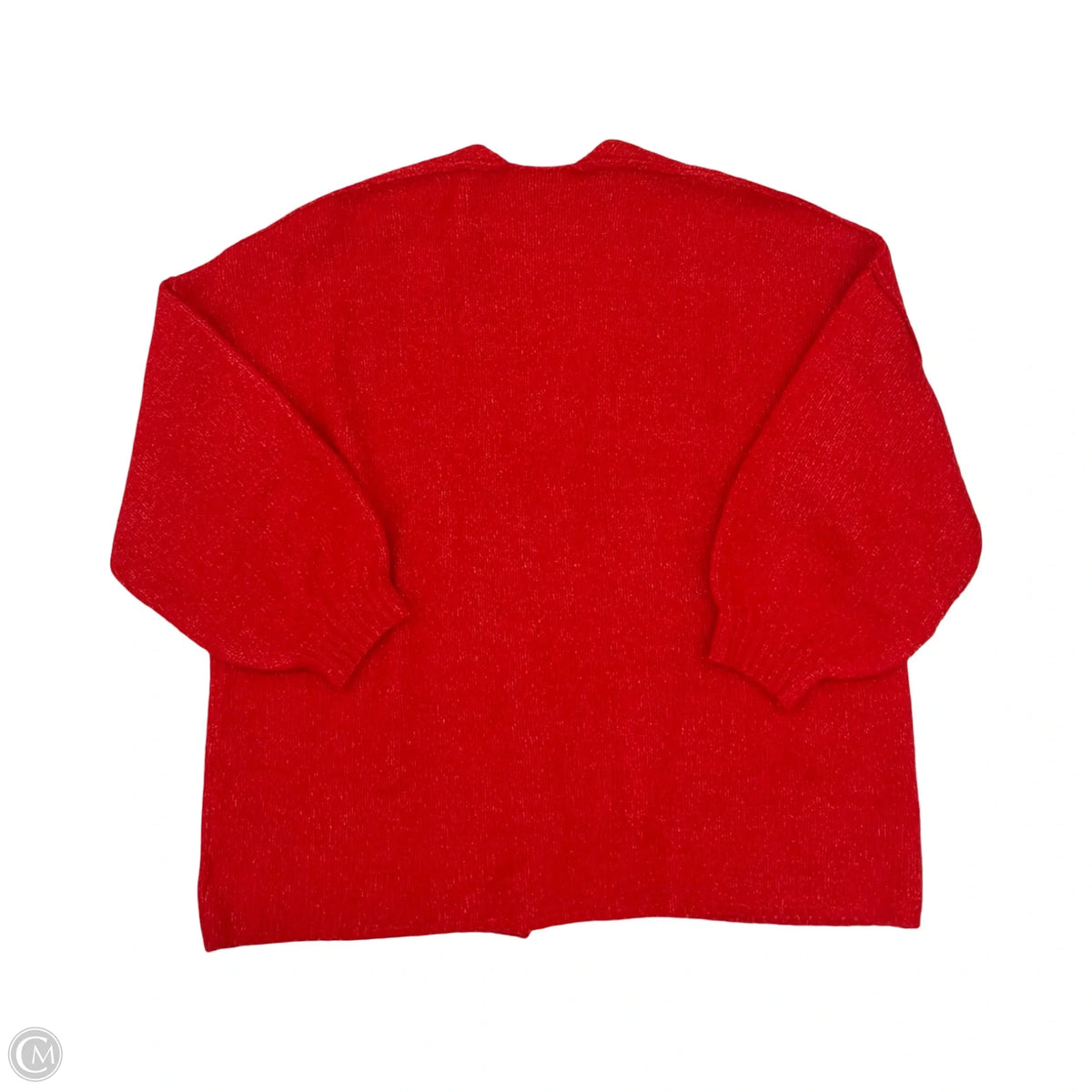 Sweater Cardigan By Clothes Mentor In Red, Size: M