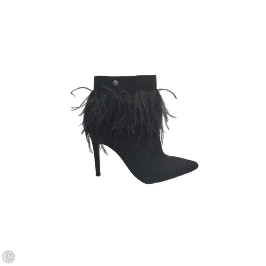 Boots Ankle Heels By Nina In Black, Size: 7.5