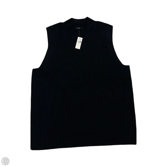 Sweater Short Sleeve By Talbots In Black, Size: 2x
