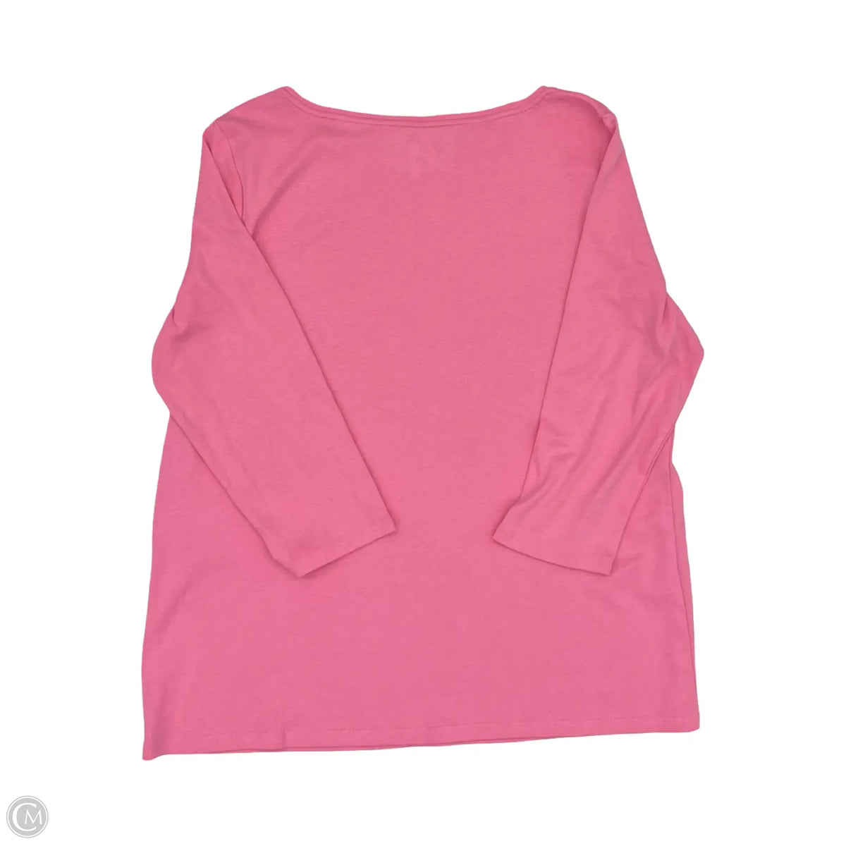 Top 3/4 Sleeve By Talbots In Pink, Size: 2x
