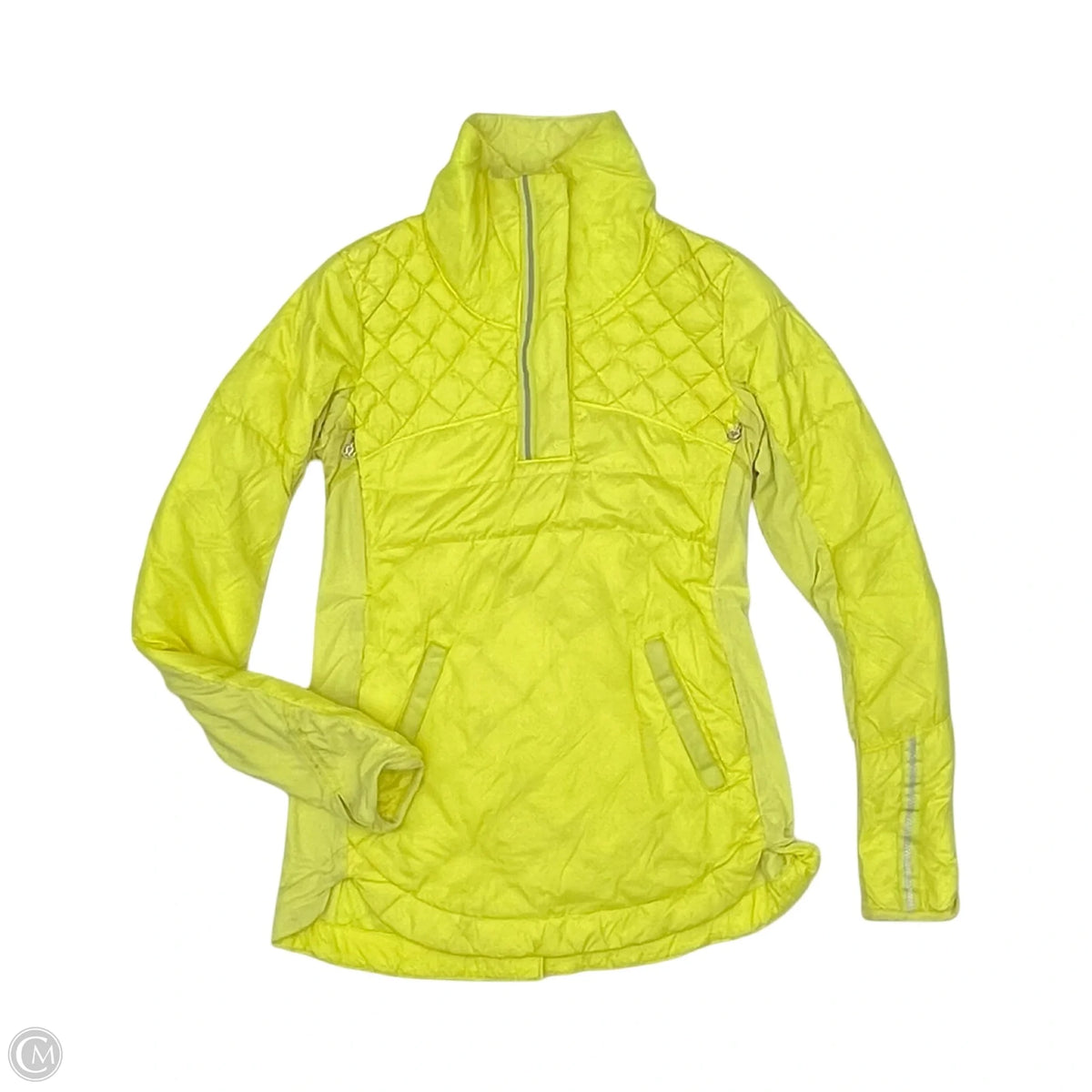 Athletic Jacket By Lululemon In Yellow, Size: S