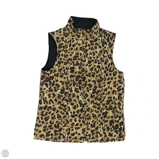 Vest Puffer & Quilted By Charter Club In Animal Print, Size: Mp