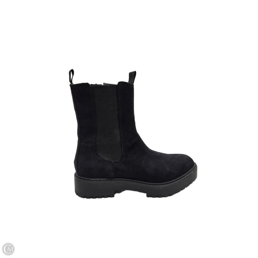 Boots Ankle Flats By Time And Tru In Black, Size: 10