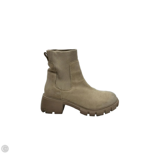 Boots Ankle Heels By Steve Madden In Tan, Size: 10