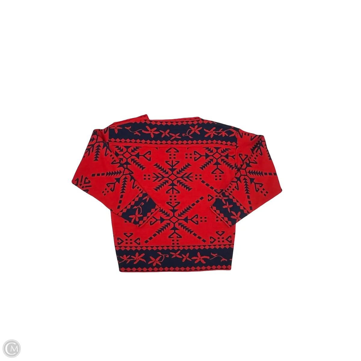 Sweater By Clothes Mentor In Blue & Red, Size: S