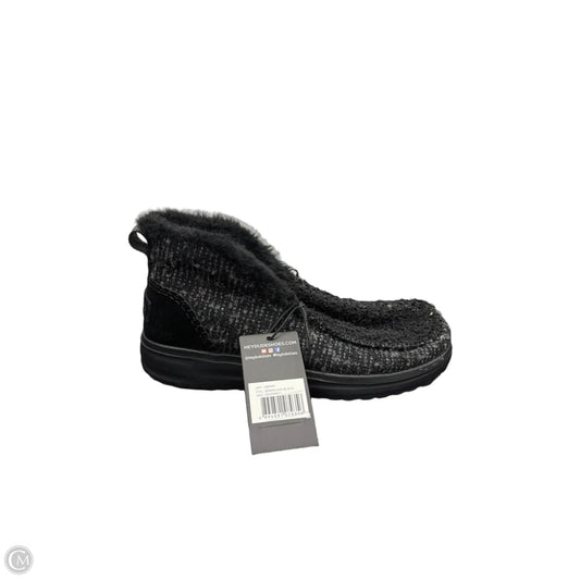 Shoes Sneakers By Hey Dude In Black, Size: 8