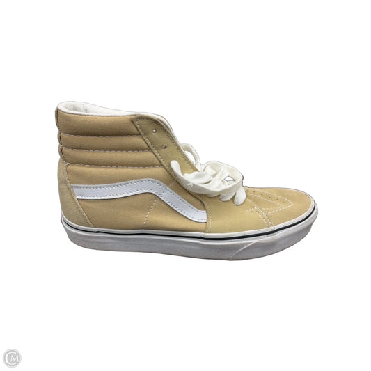 Shoes Sneakers By Vans In Tan & White, Size: 8