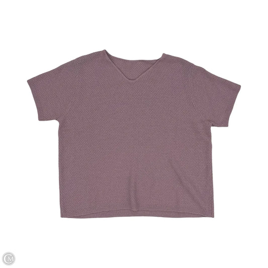 Sweater Short Sleeve By Clothes Mentor In Purple, Size: 1x
