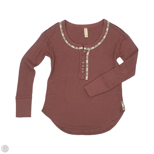 Top Long Sleeve By Altard State In Pink, Size: S