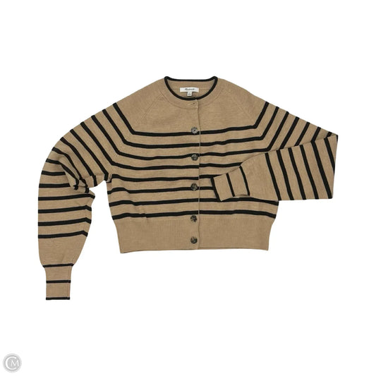 Sweater Cardigan By Madewell In Brown & Tan, Size: S