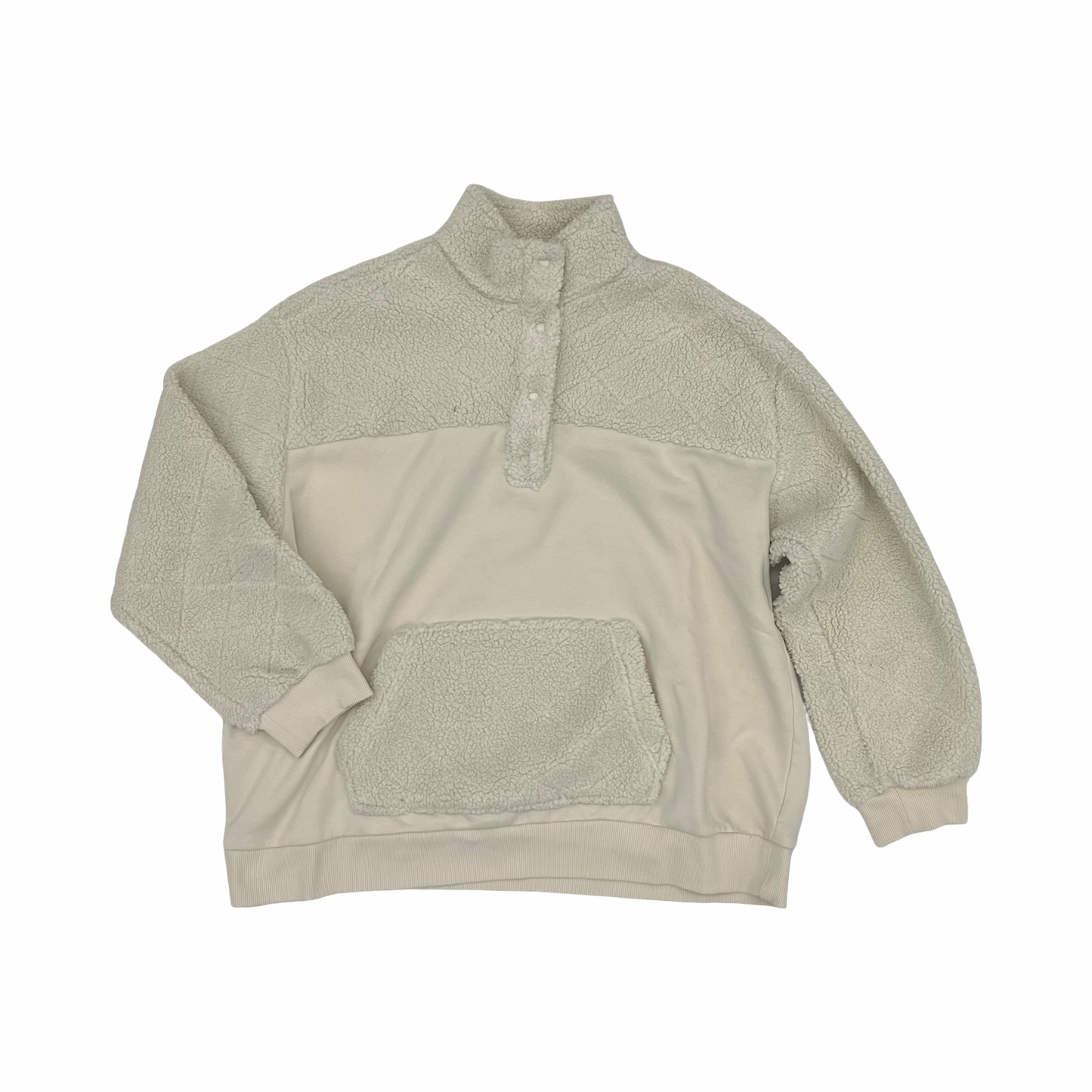 Sweatshirt Crewneck By Time And Tru In Tan, Size:Xxl