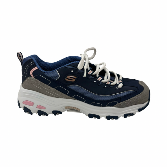 Shoes Sneakers By Skechers In Blue & Grey, Size:8