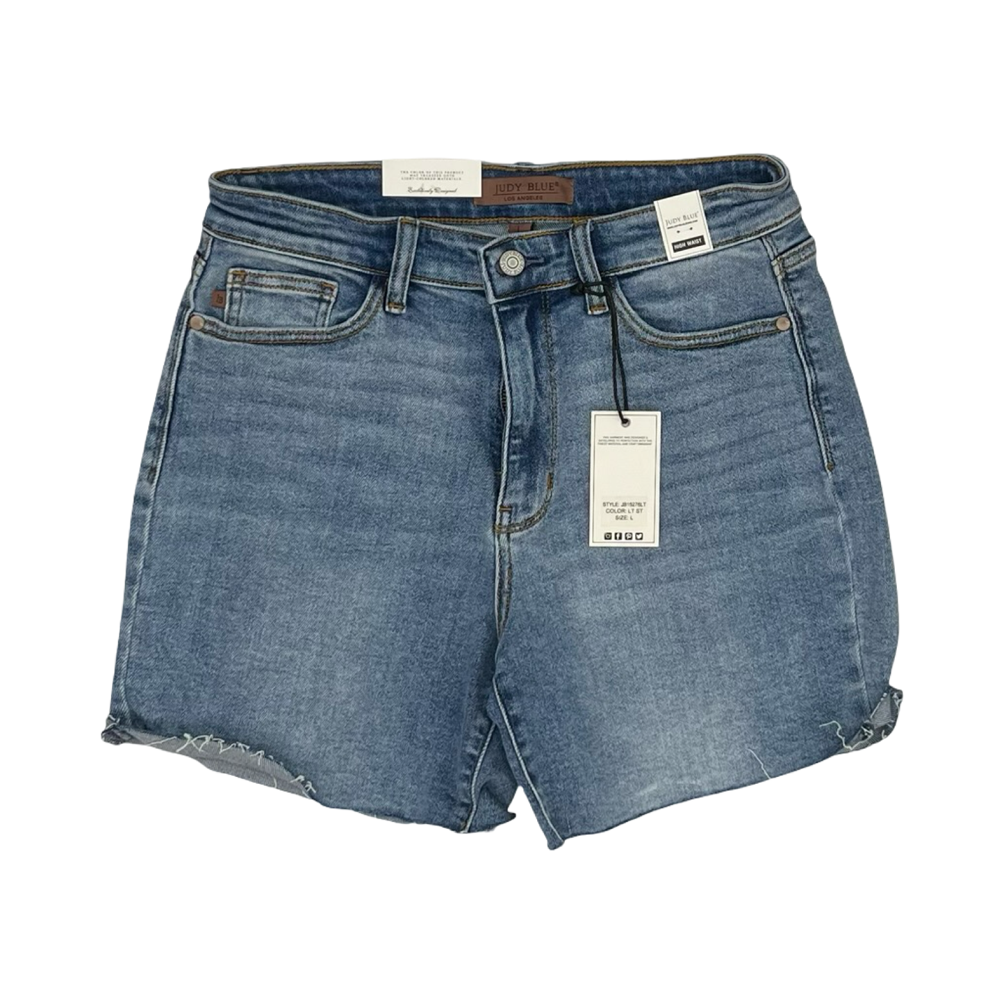 Shorts By Judy Blue In Blue Denim, Size:L