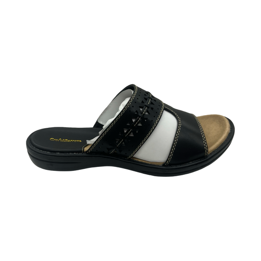 Sandals Flats By Croft And Barrow In Black, Size:7.5