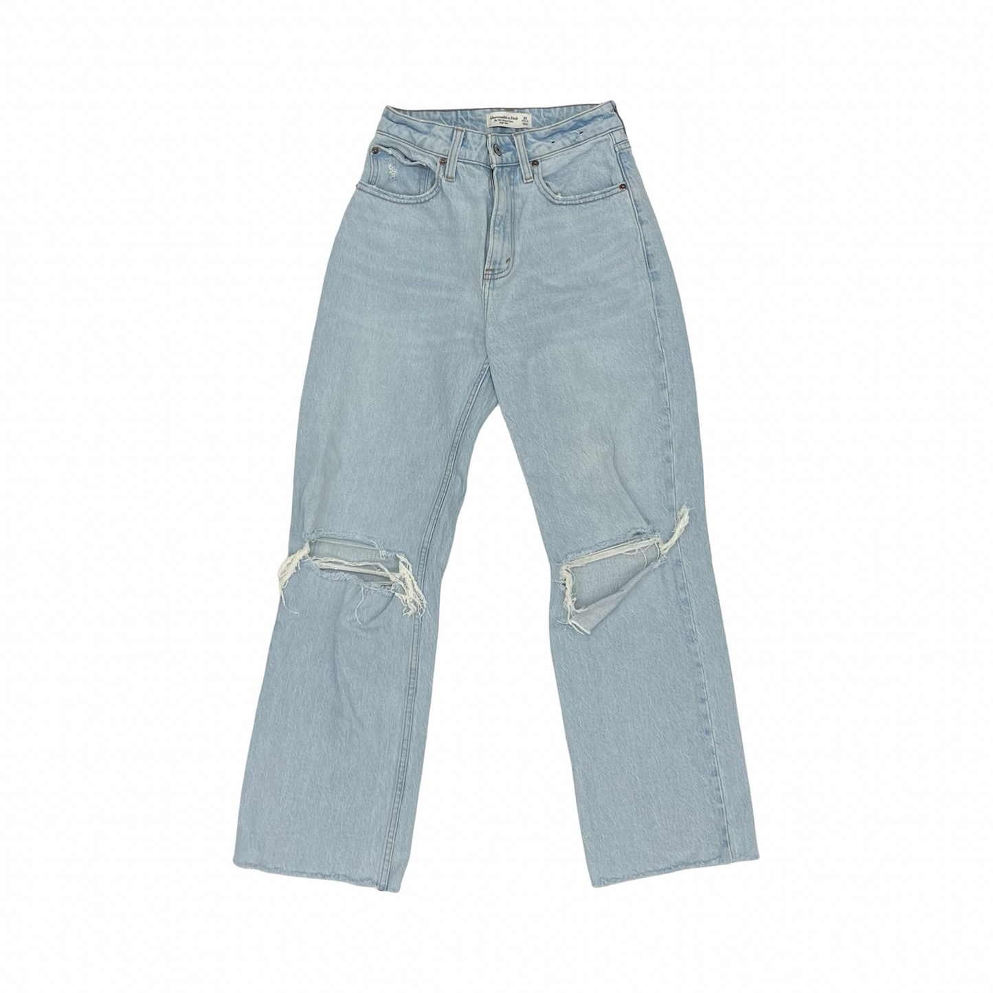 Jeans Boyfriend By Abercrombie And Fitch In Blue Denim, Size:0