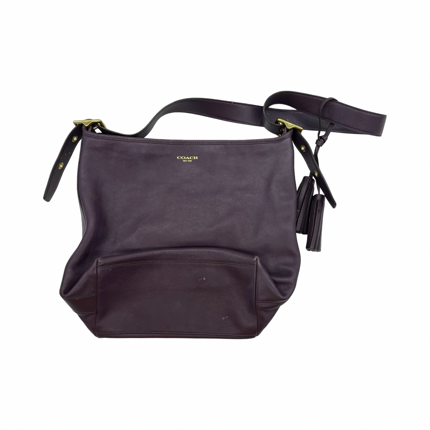 Handbag Designer By Coach In Purple, Size:Large