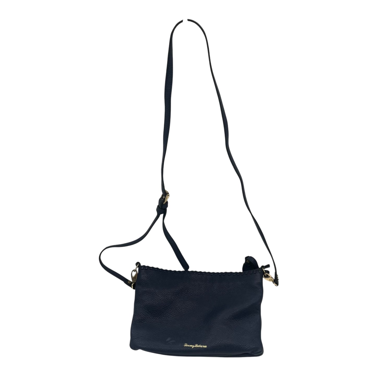 Crossbody Leather By Tommy Bahama In Blue, Size:Medium