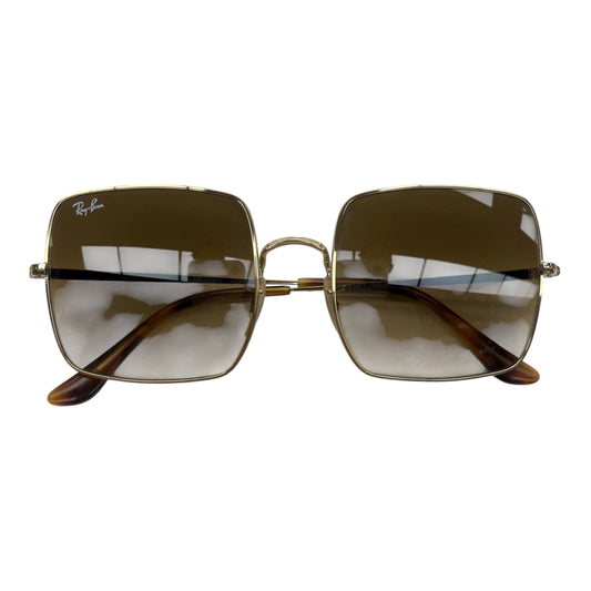 Sunglasses Designer By Ray Ban In Gold