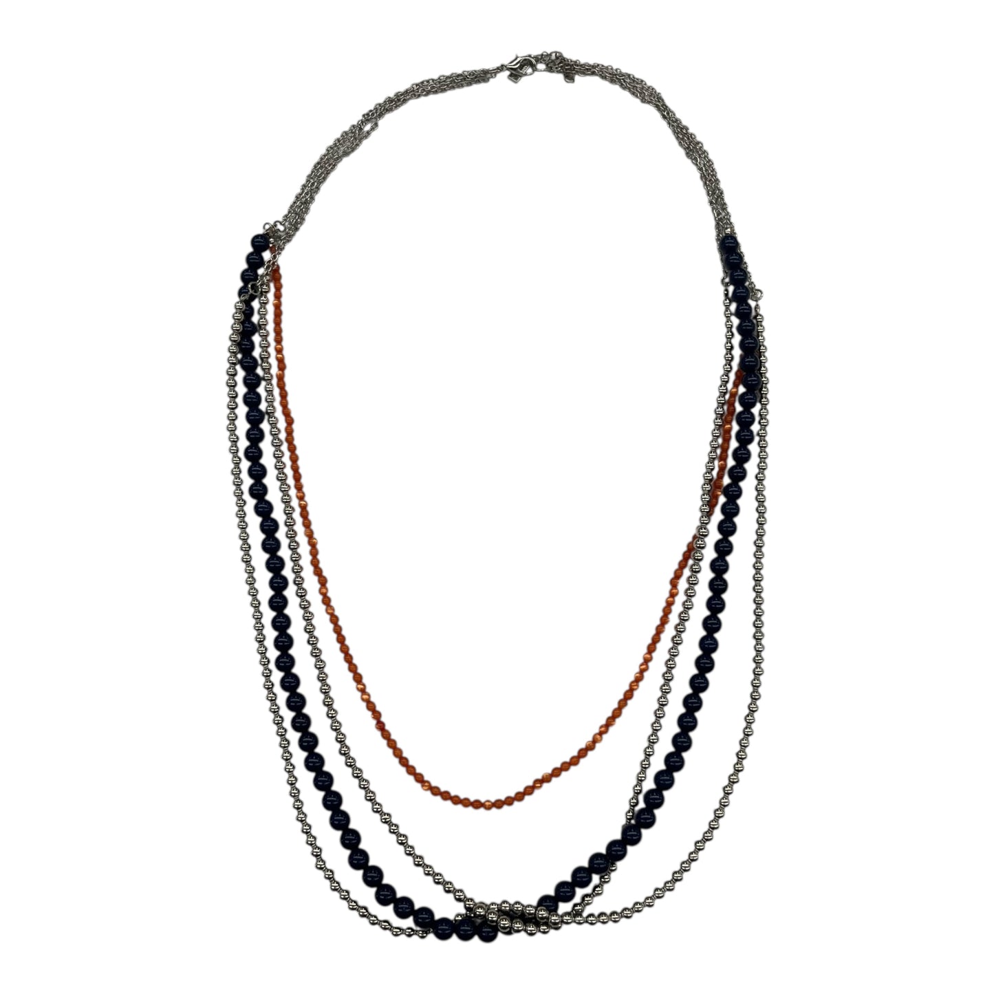 Necklace Layered By    Clothes Mentor In Blue & Orange