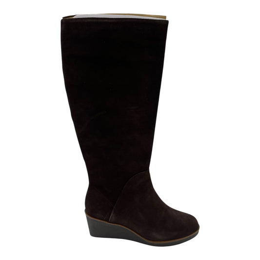 Boots Leather By Aerosoles In Brown, Size:8