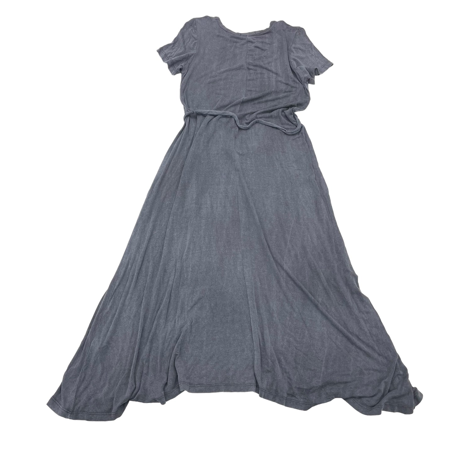 GREY    CLOTHES MENTOR DRESS CASUAL MIDI, Size M