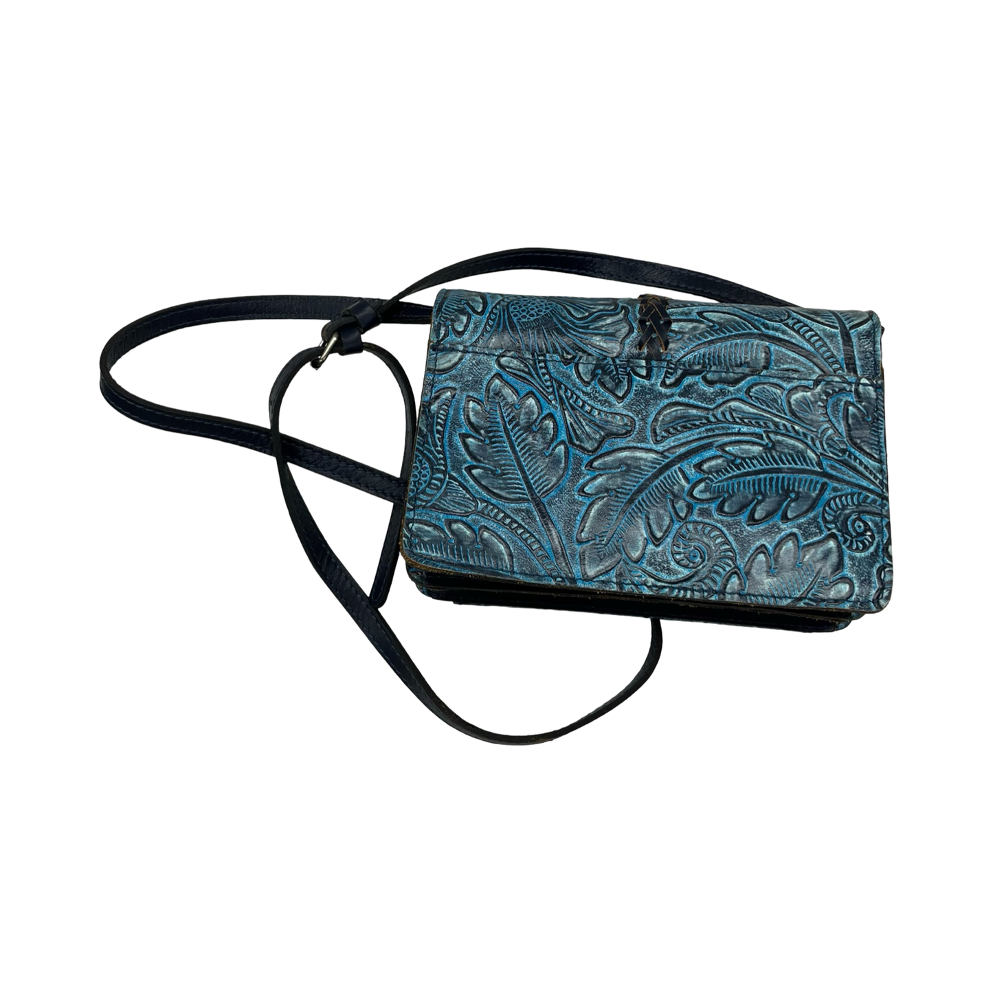 Crossbody Designer By Patricia Nash In Blue, Size:Medium